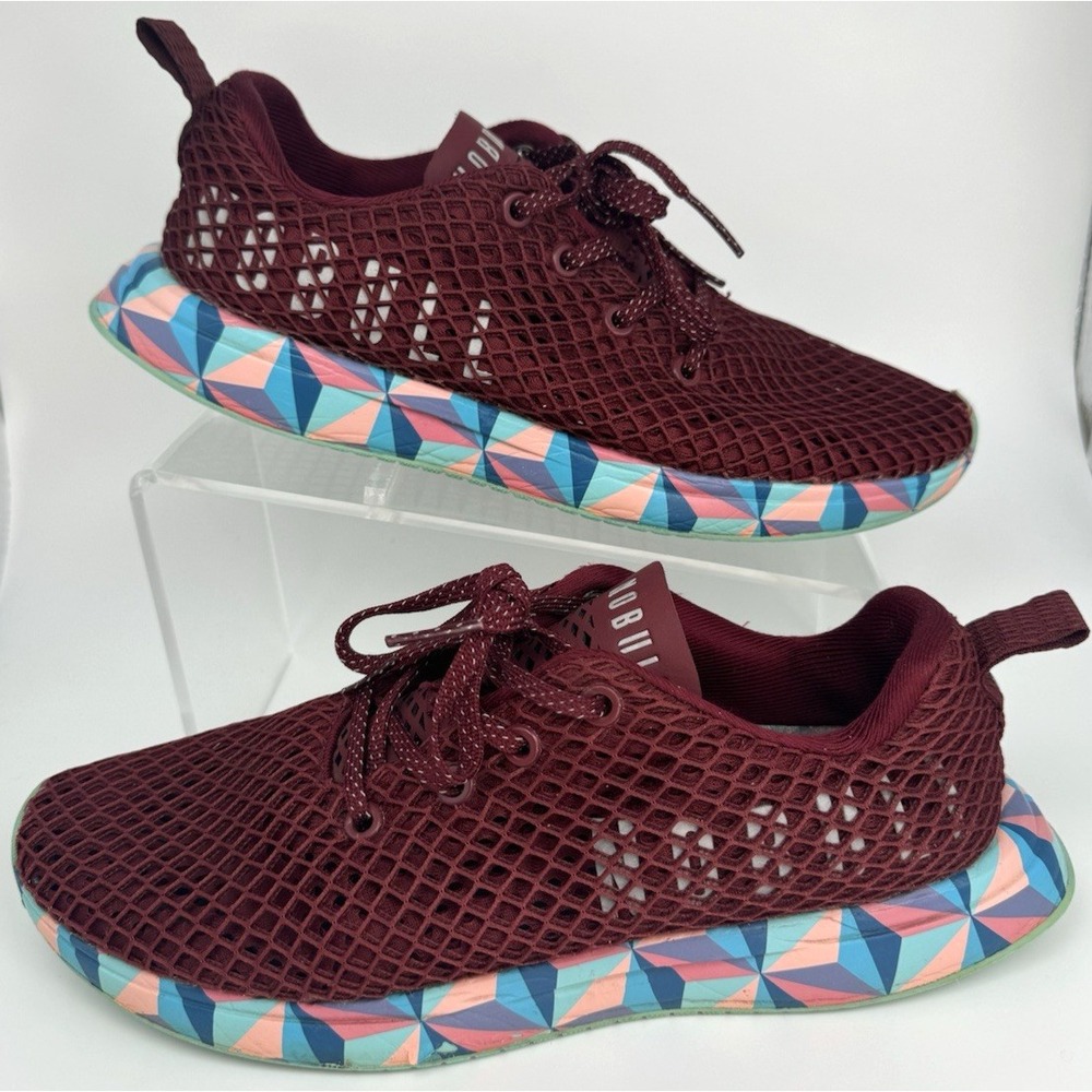 Nobull Mesh Diamond Runner Training Shoes Women's US 9 Men's 7.5 Maroon READ